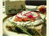 Blue Cheese, Salami and Radish Sandwiches. Recipe by ellie_