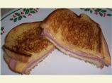 Grilled Ham and Cheese Sourdough Sandwiches