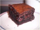 Deep Dark Chocolate Sour Cream Bars. Photo by LizAnn