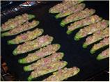 Ham and Cheese Stuffed Courgettes. Photo by Kiwipom
