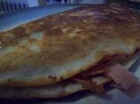 Bacon and Egg Ranch-Salsa Breakfast Quesadillas