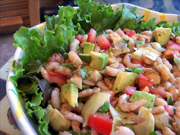 Artichoke Avocado Shrimp Salad. Photo by Derf