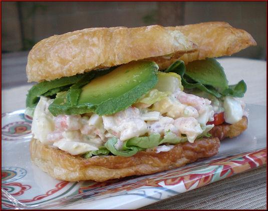 Shrimp Salad Sandwich  (Paula Deen). Photo by Sandi (From CA)