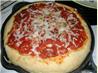 Deep Dish Spinach and Mozzarella Pizza