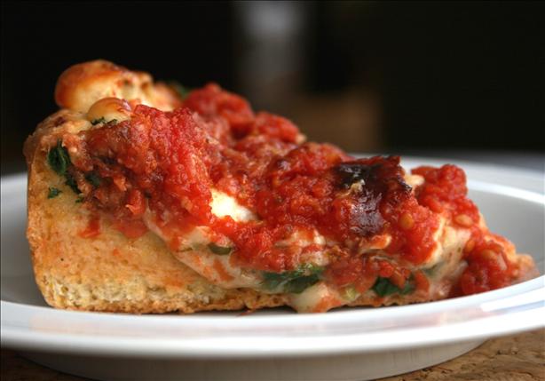 Chicago Style Deep-Dish Pizza Dough. Photo by Cookin-jo
