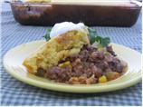 Beef Mole Tamale Pie