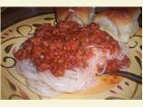 Spaghetti With Homemade Turkey Sausage