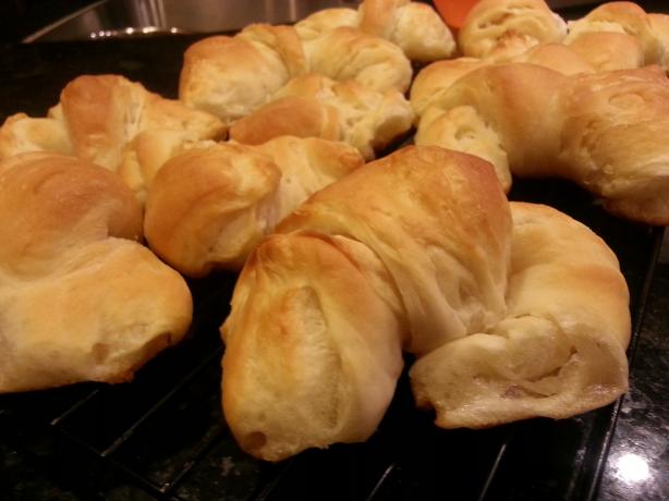 Bread Machine Croissants. Photo by eunjutubbs