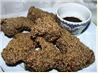 Golden Sesame Chicken With Ginger Dressing. Recipe by Mirj