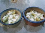 Spinach Gorgonzola Walnut Shells With Parmesan Cream. Photo by KelBel