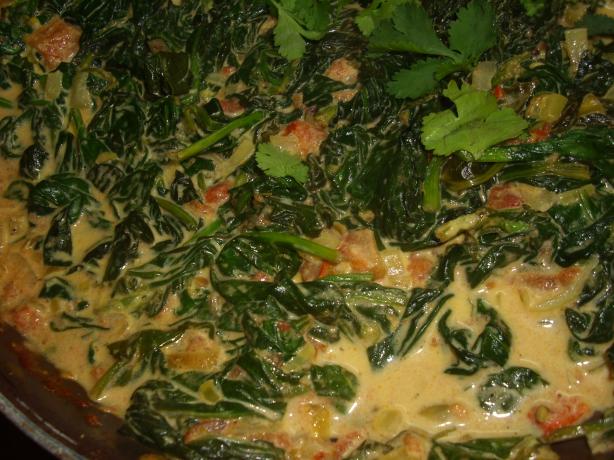 Passage to India Creamed Spinach. Photo by Karen Elizabeth