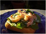 Prawn and Lime Mayonnaise Open Sandwich