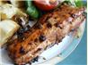 Garlic Ginger Crust Salmon