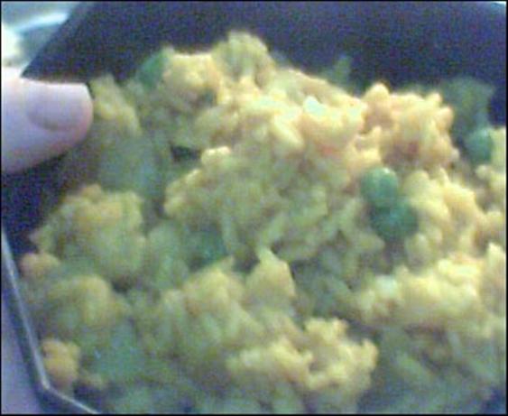 Aloo Matar Ka Pulao ( Indian Rice With Potatoes and Peas ). Photo by Dienia B.