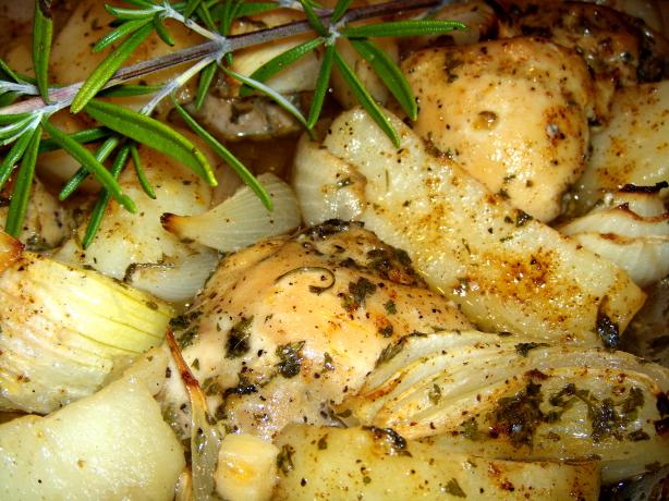 Roasted Chicken With Rosemary, Lemon and Garlic. Photo by Elly in Canada