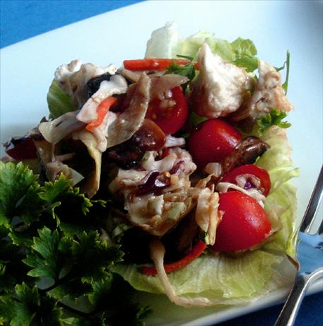 Mushroom, Tomato and Artichoke Salad - Low Fat. Photo by Caroline Cooks