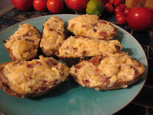 Cheesy Ranch-Bacon Stuffed Potatoes. Photo by breezermom