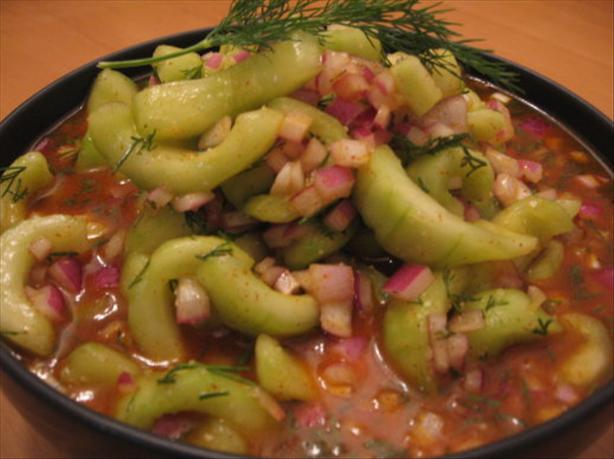 Hungarian Cucumber Salad. Photo by Engrossed