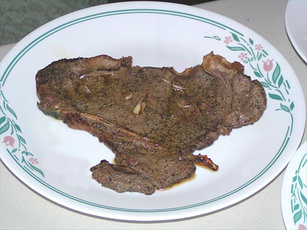 Broiled Garlic and Pepper T-Bone, Ala Elswet. Photo by Pagan