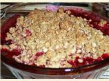 Raspberry-Rhubarb Crisp