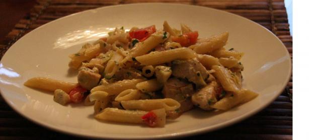 Greek Penne and Chicken. Photo by Dr. Jenny