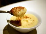 Vanilla-Scented Pots De Creme With Raspberries