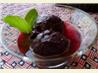 Blueberry Sorbet With Lemon and Tarragon Jus
