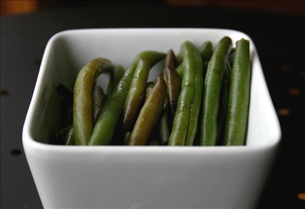 Maple Glazed green Beans. Photo by Cookin-jo