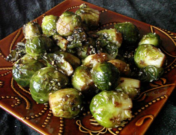 Asian Stir-Fried Brussels Sprouts. Photo by Boomette