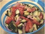 Salad-E Shirazi: Tomato Cucumber Salad
