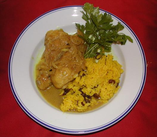 Cape Malay Yellow Rice With Raisins. Photo by Mrs Goodall