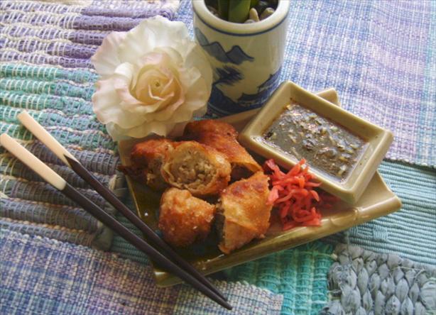 Asian Pork and  Shrimp Spring Rolls. Photo by Chabear01