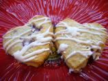 Raspberry Scones With Rose Water Glaze