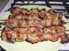 Garlic Pepper Pork Skewers. Recipe by SusieQusie
