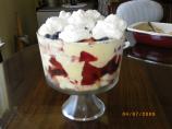 Red, White and Blue Trifle