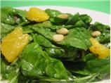 California Wilted Spinach Salad