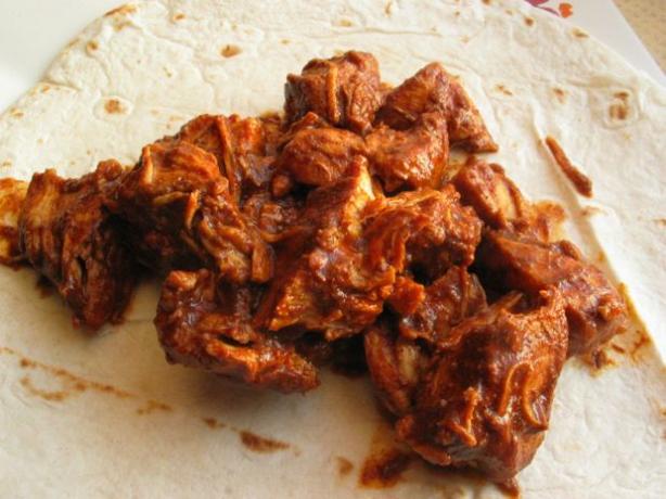 Pollo En Mole (Chicken in Mole Sauce). Photo by flower7
