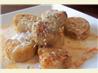 Scallops With Roasted Garlic Cream