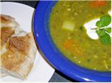 Punjabi Pea and Mint Soup