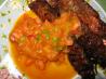 Flank Steak With Grilled Mango and Watermelon Chutney