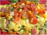 Tex-Mex Spinach Omelet With Corn-Pepper Relish