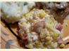Creamy Corn and Bacon Bake. Recipe by Kittencalskitchen