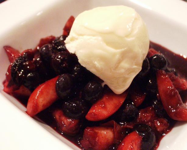 Balsamic Blueberries and Peaches. Photo by FLKeysJen