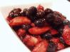 Balsamic Blueberries and Peaches