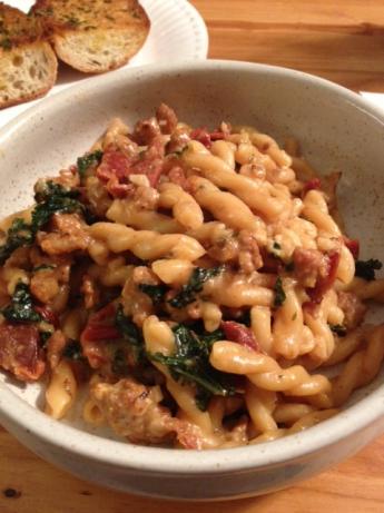 Skillet Penne and Sausage Supper. Photo by ramartin42