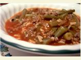 Healthy Hamburger and Green Bean Soup