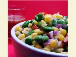 Soybean Succotash With Sesame Ginger Vinaigrette