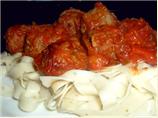 Meatballs in Tomato-Wine Sauce