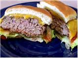 Cheddar Cheese, Pretzel, Beer & Beef Hamburgers