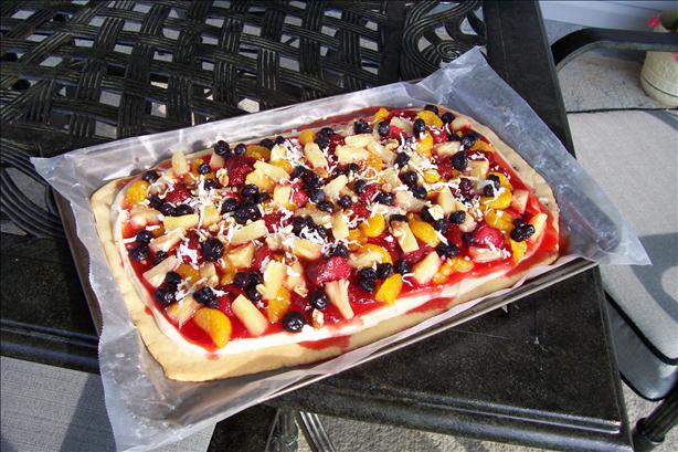 The Cavorting Chef's Fabulous Fruit Pizza. Photo by Donna Luckadoo